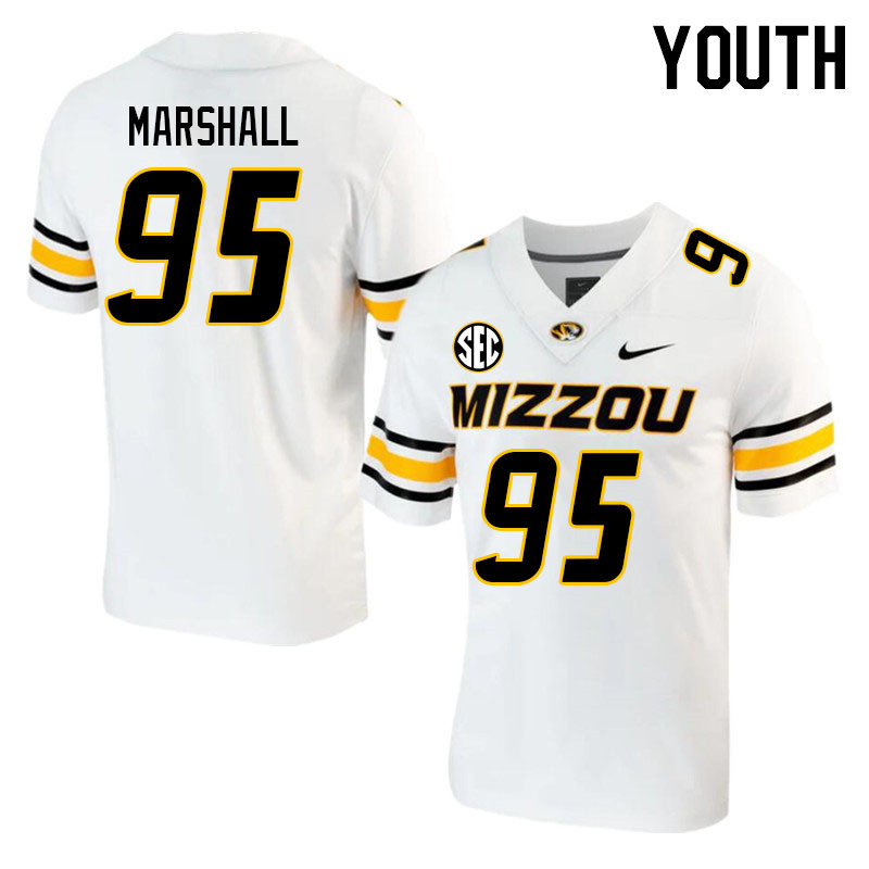 Youth #95 Jalen Marshall Missouri Tigers College 2023 Football Stitched Jerseys Sale-White